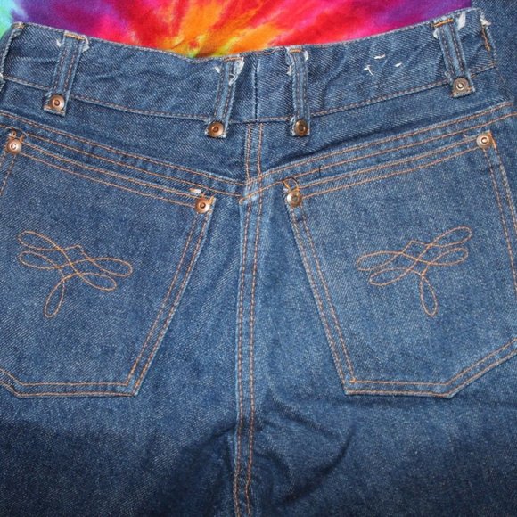 Chemin De Fer Vintage High Waisted Jeans 26x38 - Picture 1 of 5